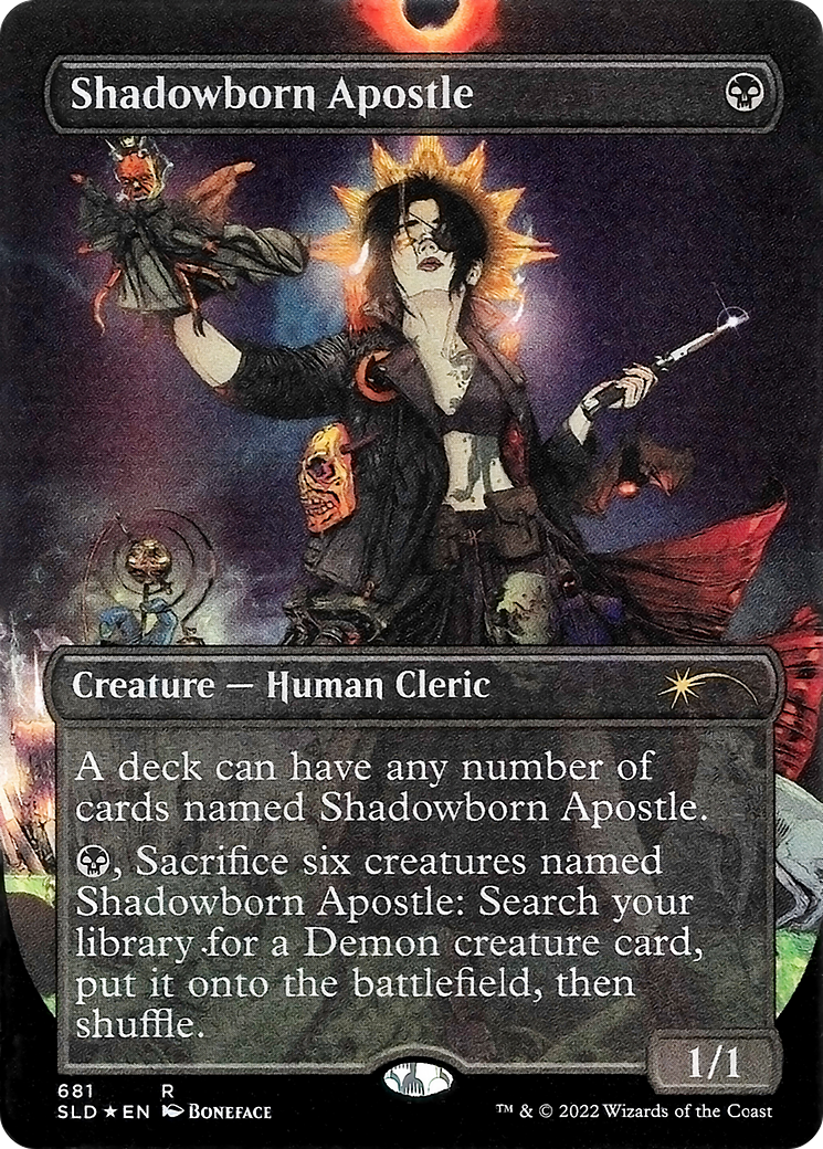 Shadowborn Apostle (681) (Borderless) [Secret Lair Drop Promos] | Kessel Run Games Inc. 