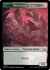 Warrior // Phyrexian Hydra (11) Double-Sided Token [March of the Machine Tokens] | Kessel Run Games Inc. 