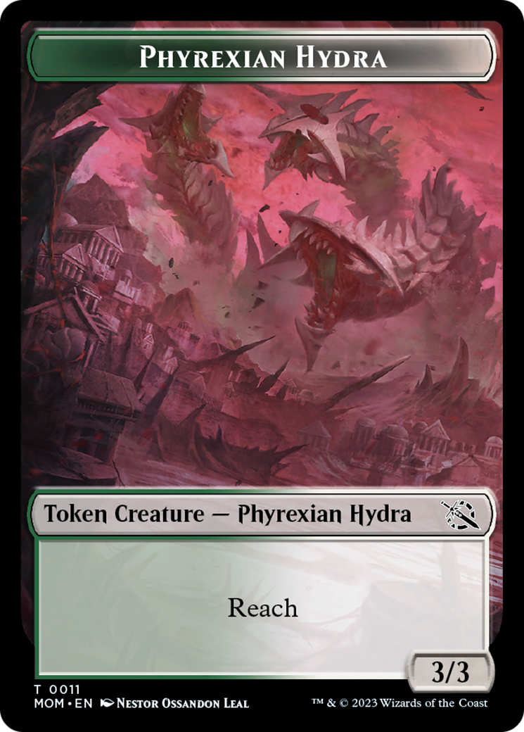 Elemental (2) // Phyrexian Hydra (11) Double-Sided Token [March of the Machine Tokens] | Kessel Run Games Inc. 