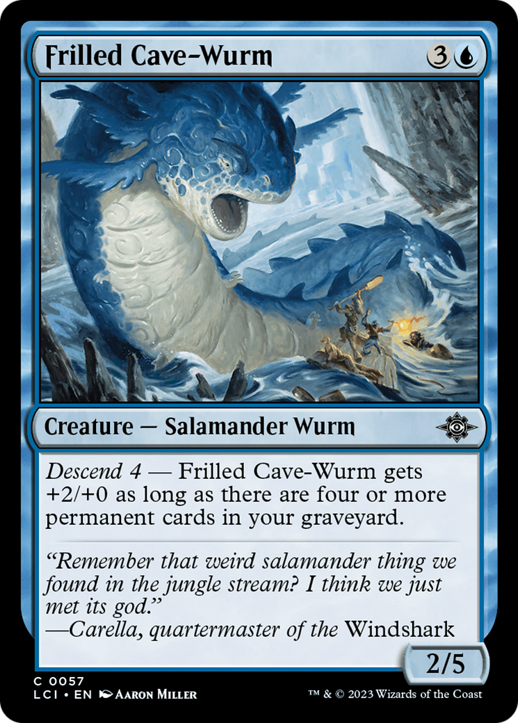 Frilled Cave-Wurm [The Lost Caverns of Ixalan] | Kessel Run Games Inc. 