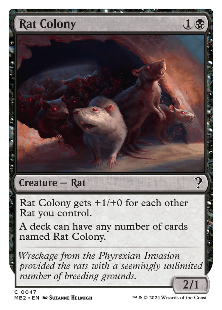 Rat Colony (White Border) [Mystery Booster 2] | Kessel Run Games Inc. 