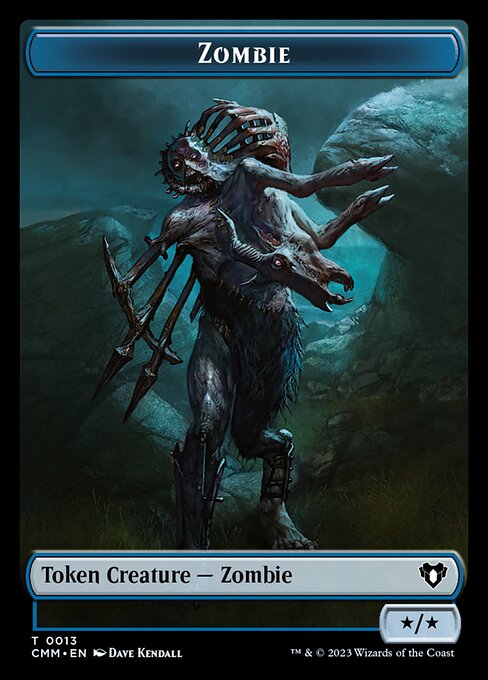 Human Soldier // Zombie (0013) Double-Sided Token [Commander Masters Tokens] | Kessel Run Games Inc. 