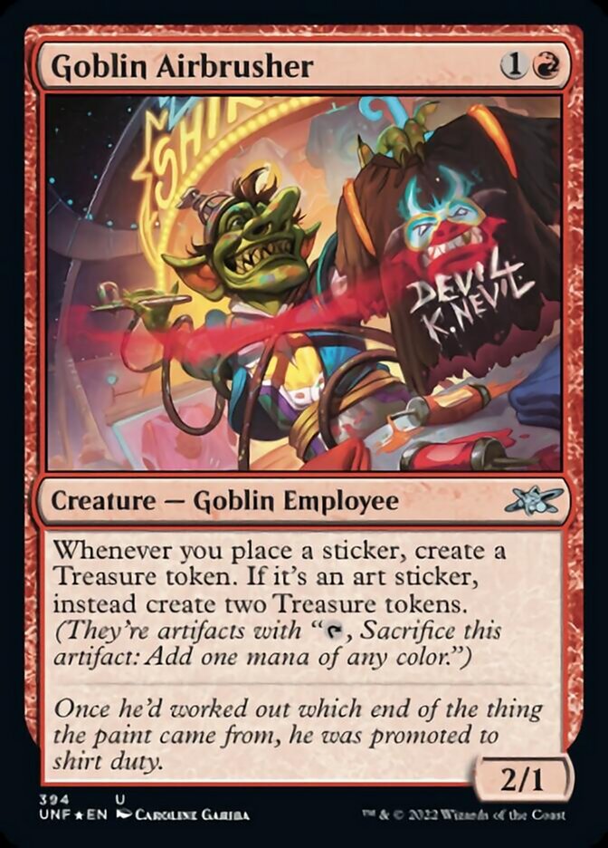 Goblin Airbrusher (Galaxy Foil) [Unfinity] | Kessel Run Games Inc. 