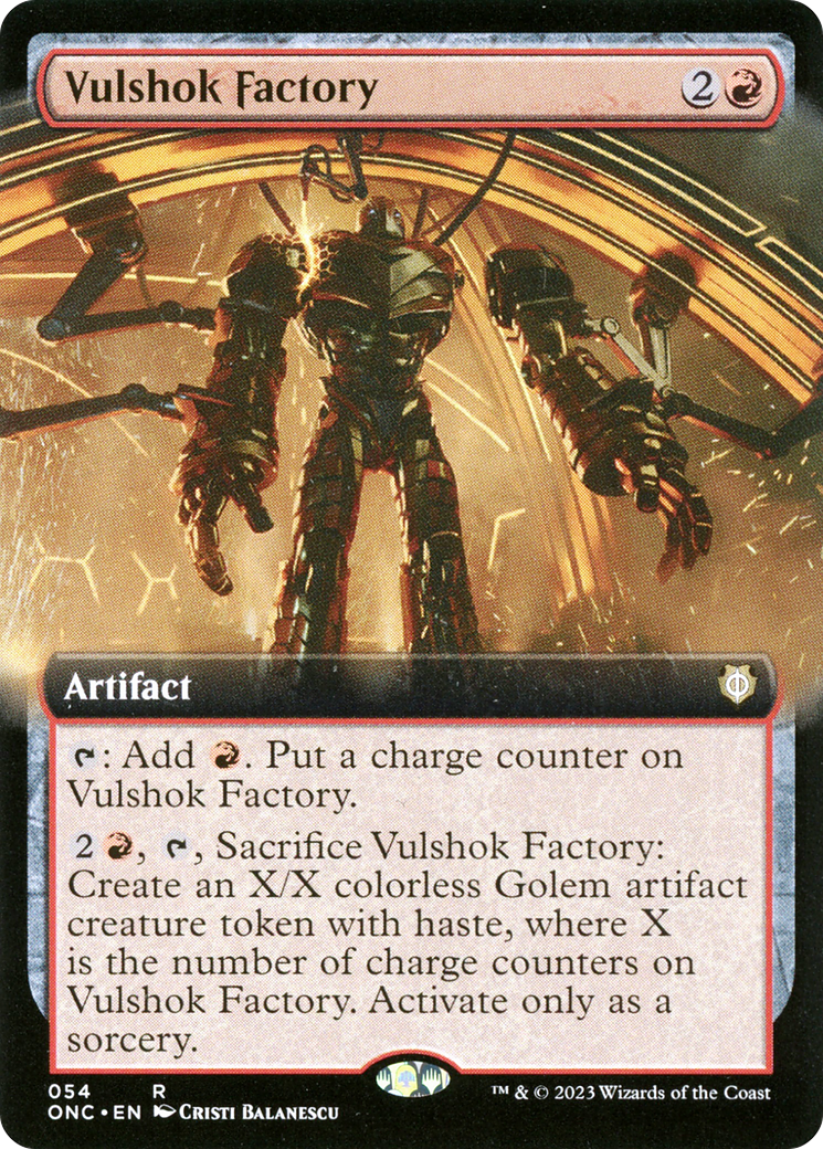 Vulshok Factory (Extended Art) [Phyrexia: All Will Be One Commander] | Kessel Run Games Inc. 