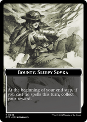 Bounty: Sleepy Sovka // Bounty Rules Double-Sided Token [Outlaws of Thunder Junction Commander Tokens] | Kessel Run Games Inc. 