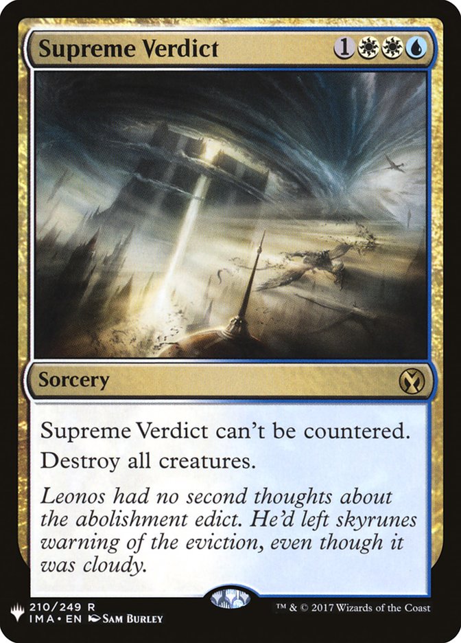 Supreme Verdict [Mystery Booster] | Kessel Run Games Inc. 