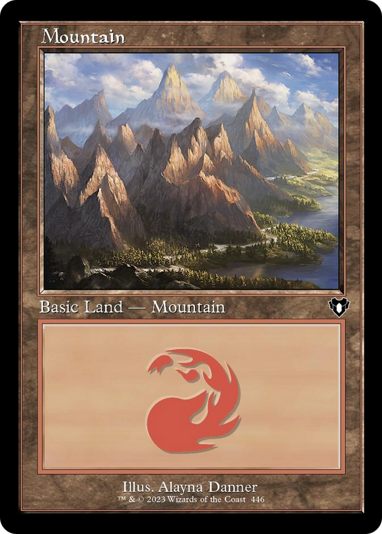 Mountain (446) (Retro) [Commander Masters] | Kessel Run Games Inc. 