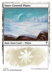 Snow-Covered Plains (White Border) [Mystery Booster 2] | Kessel Run Games Inc. 