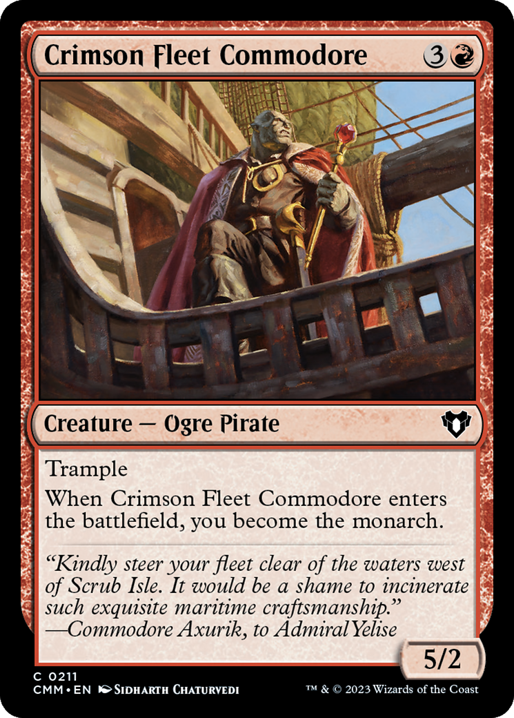 Crimson Fleet Commodore [Commander Masters] | Kessel Run Games Inc. 