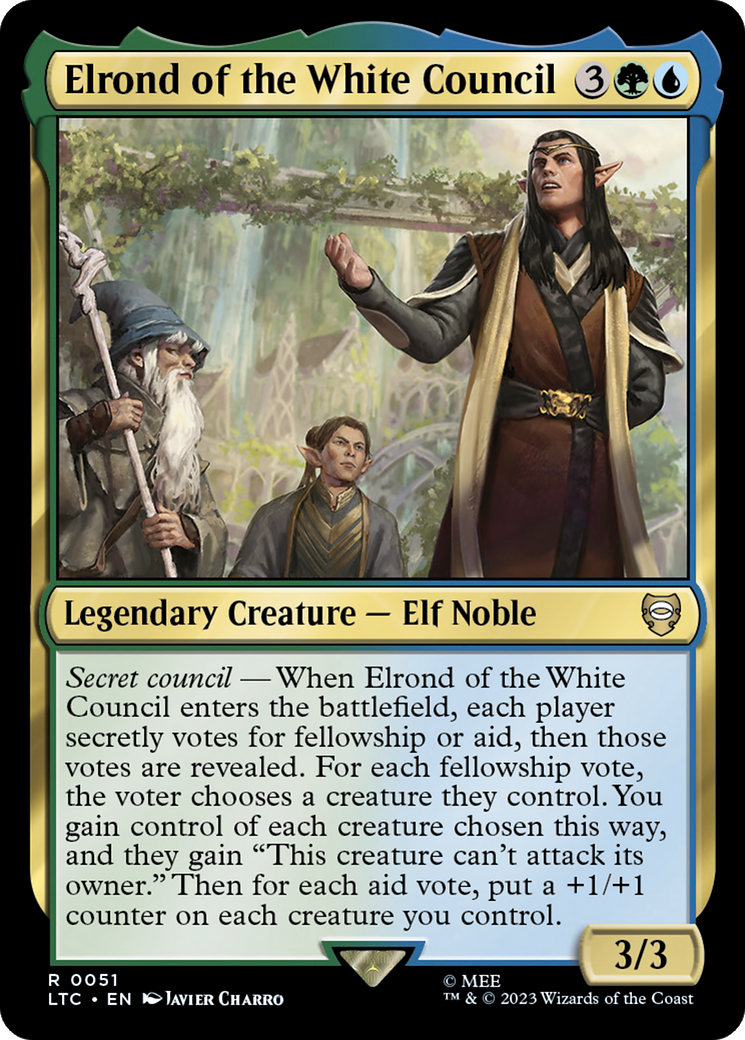 Elrond of the White Council [The Lord of the Rings: Tales of Middle-Earth Commander] | Kessel Run Games Inc. 