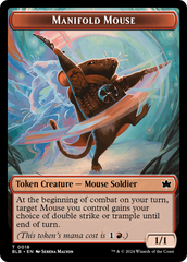 Sword // Manifold Mouse Double-Sided Token [Bloomburrow Tokens] | Kessel Run Games Inc. 