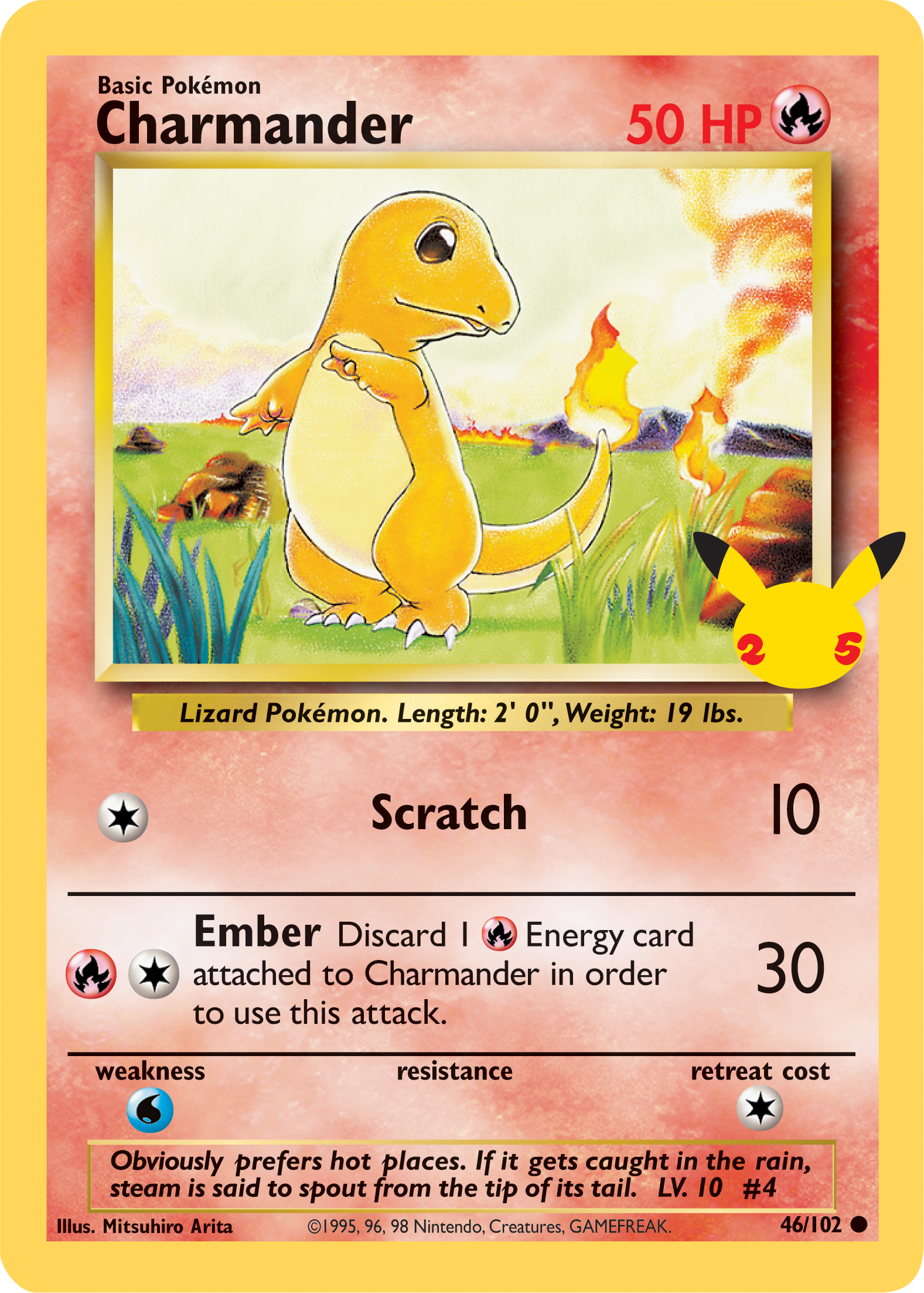 Charmander (46/102) (Jumbo Card) [First Partner Pack] | Kessel Run Games Inc. 