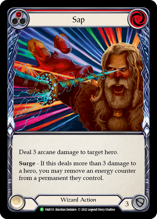 Sap (Red) [FAB115] (Promo)  Rainbow Foil | Kessel Run Games Inc. 