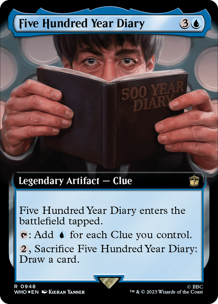 Five Hundred Year Diary (Extended Art) (Surge Foil) [Doctor Who] | Kessel Run Games Inc. 