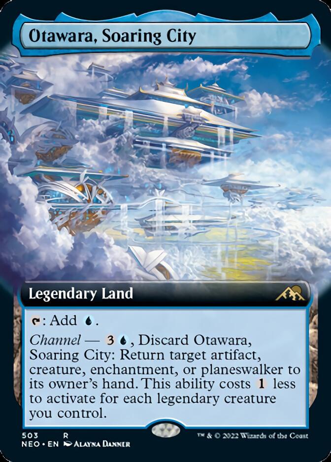 Otawara, Soaring City (Extended Art) [Kamigawa: Neon Dynasty] | Kessel Run Games Inc. 