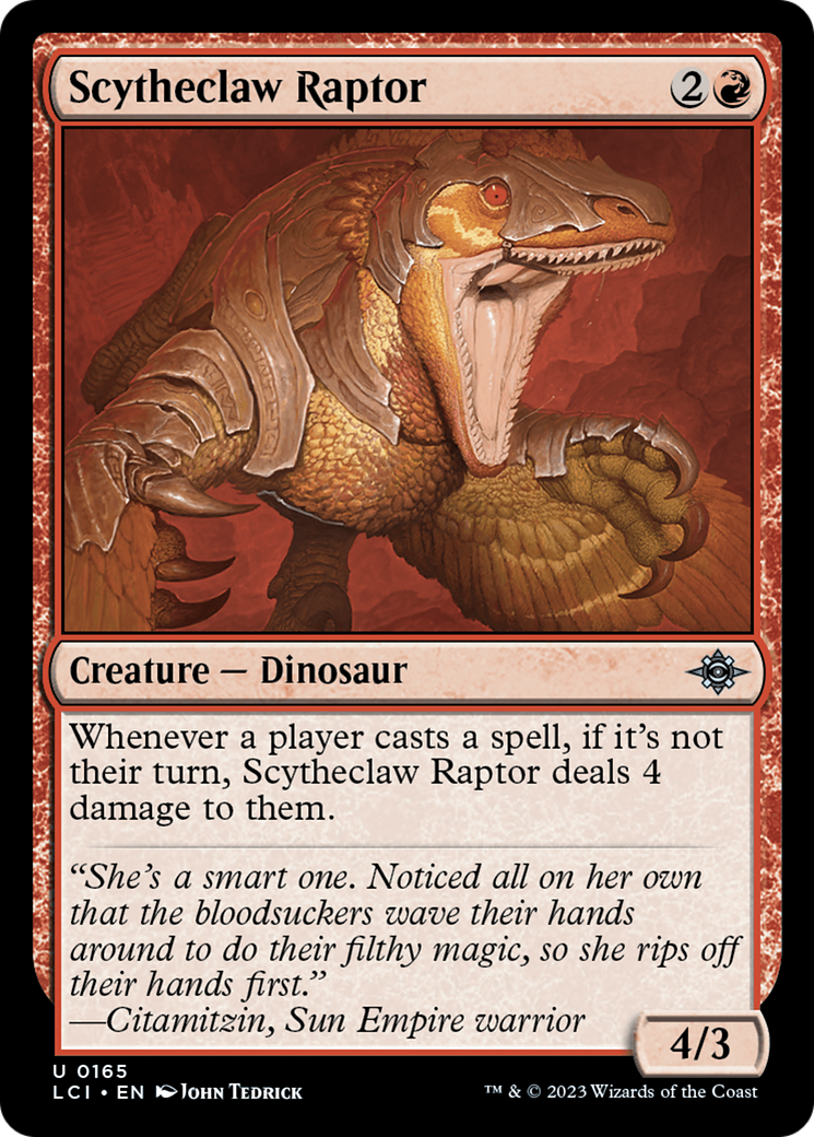 Scytheclaw Raptor [The Lost Caverns of Ixalan] | Kessel Run Games Inc. 