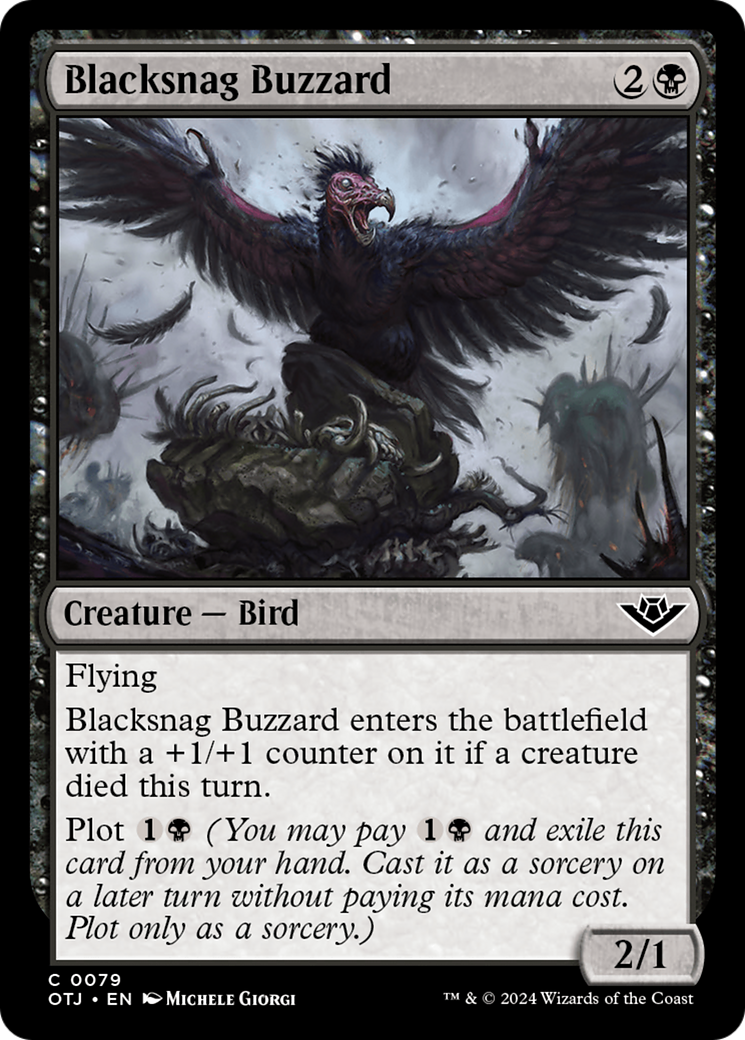 Blacksnag Buzzard [Outlaws of Thunder Junction] | Kessel Run Games Inc. 