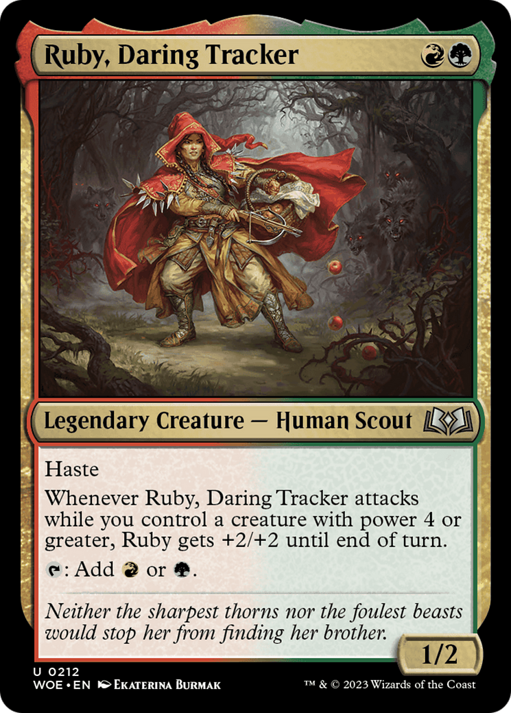 Ruby, Daring Tracker [Wilds of Eldraine] | Kessel Run Games Inc. 