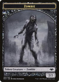 Zombie // Golem Double-Sided Token [Modern Horizons Tokens] | Kessel Run Games Inc. 