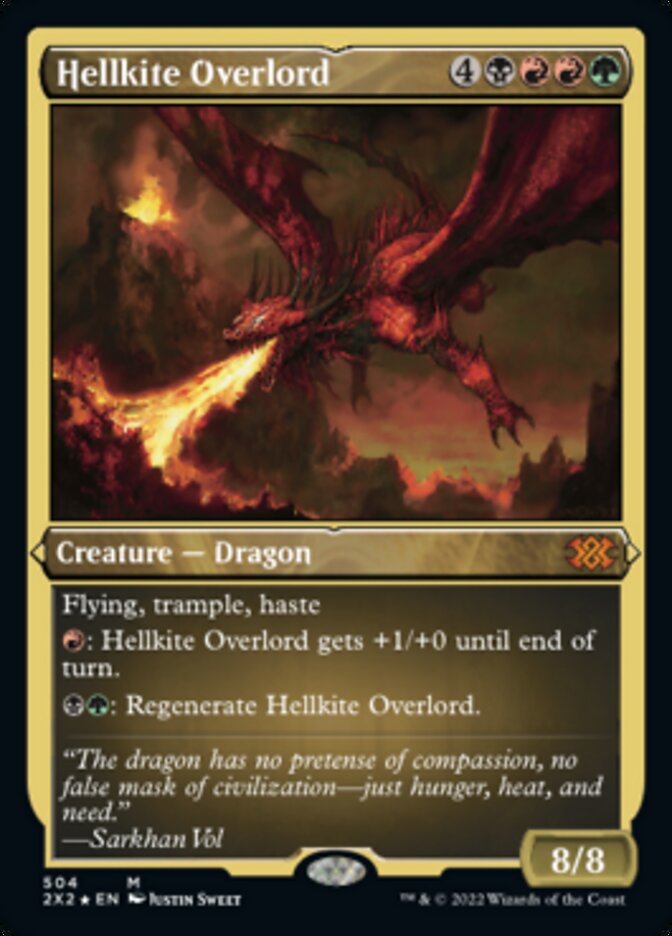 Hellkite Overlord (Foil Etched) [Double Masters 2022] | Kessel Run Games Inc. 