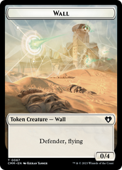 Wall // Kor Ally Double-Sided Token [Commander Masters Tokens] | Kessel Run Games Inc. 