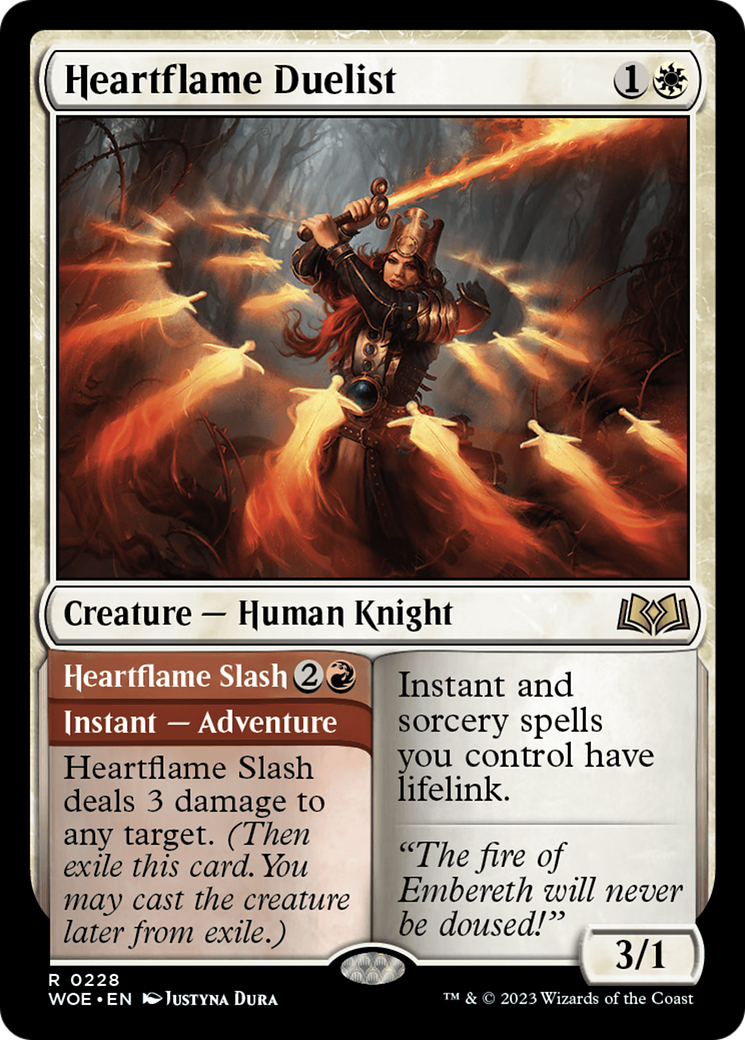 Heartflame Duelist // Heartflame Slash [Wilds of Eldraine] | Kessel Run Games Inc. 