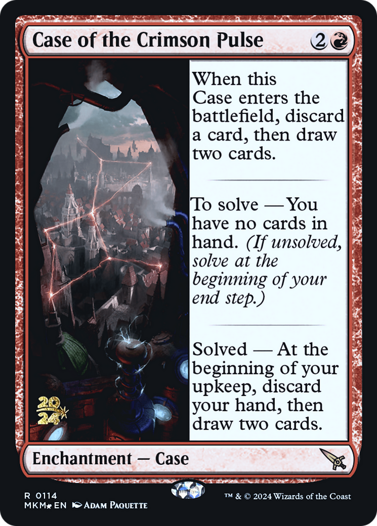 Case of the Crimson Pulse [Murders at Karlov Manor Prerelease Promos] | Kessel Run Games Inc. 