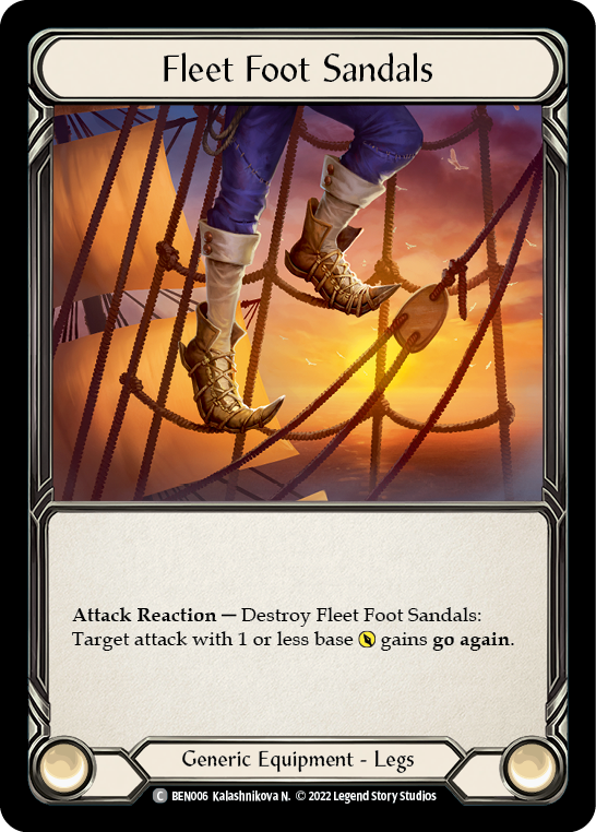 Fleet Foot Sandals [BEN006] (Outsiders Benji Blitz Deck) | Kessel Run Games Inc. 