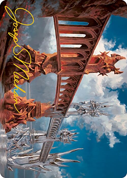 Silverbluff Bridge Art Card (Gold-Stamped Signature) [Modern Horizons 2 Art Series] | Kessel Run Games Inc. 