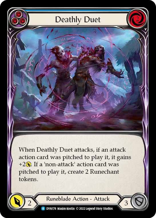 Deathly Duet (Blue) [DYN178] (Dynasty)  Rainbow Foil | Kessel Run Games Inc. 