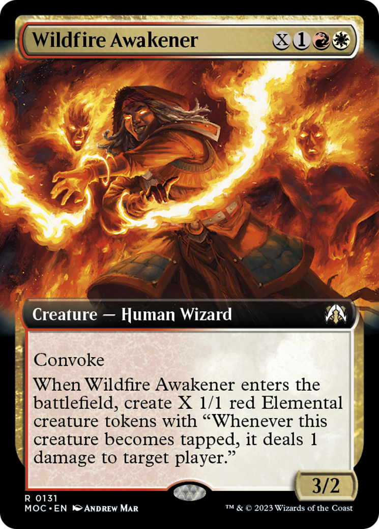 Wildfire Awakener (Extended Art) [March of the Machine Commander] | Kessel Run Games Inc. 