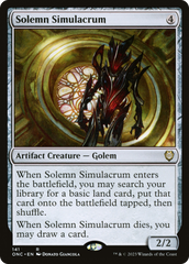 Solemn Simulacrum [Phyrexia: All Will Be One Commander] | Kessel Run Games Inc. 