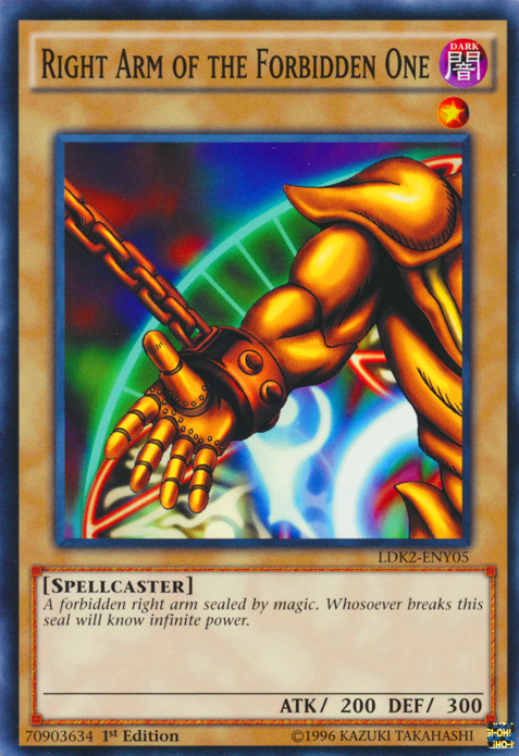Right Arm of the Forbidden One [LDK2-ENY05] Common | Kessel Run Games Inc. 