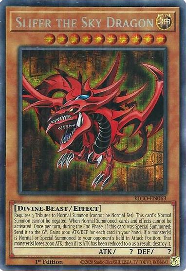 Slifer the Sky Dragon [KICO-EN063] Secret Pharaoh's Rare | Kessel Run Games Inc. 