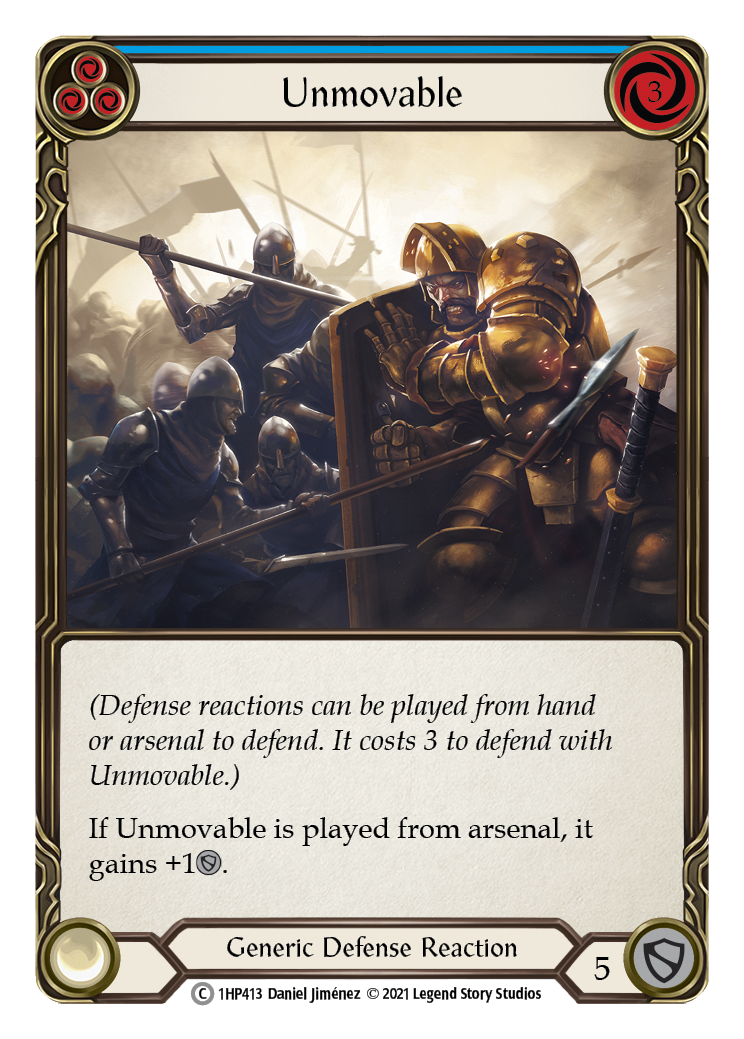 Unmovable (Blue) [1HP413] (History Pack 1) | Kessel Run Games Inc. 