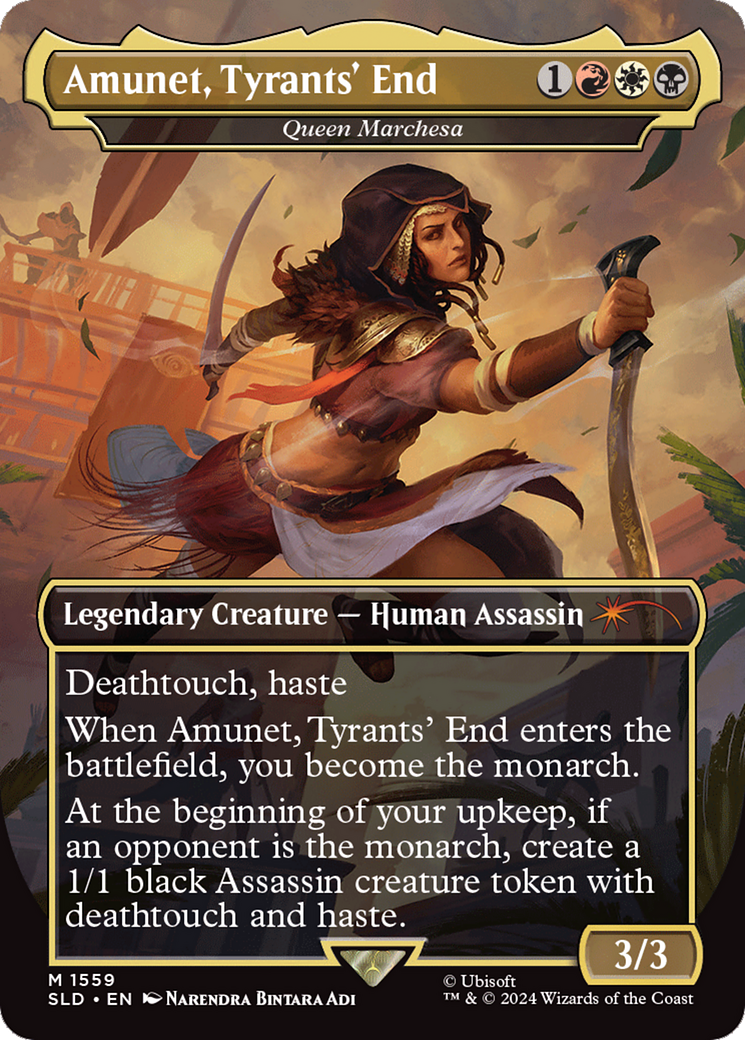 Amunet, Tyrants' End - Queen Marchesa (Rainbow Foil) [Secret Lair Drop Series] | Kessel Run Games Inc. 