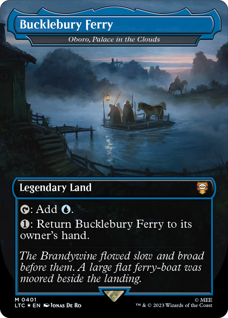 Bucklebury Ferry - Oboro, Palace in the Clouds (Surge Foil Realms and Relics) [The Lord of the Rings: Tales of Middle-Earth Commander] | Kessel Run Games Inc. 