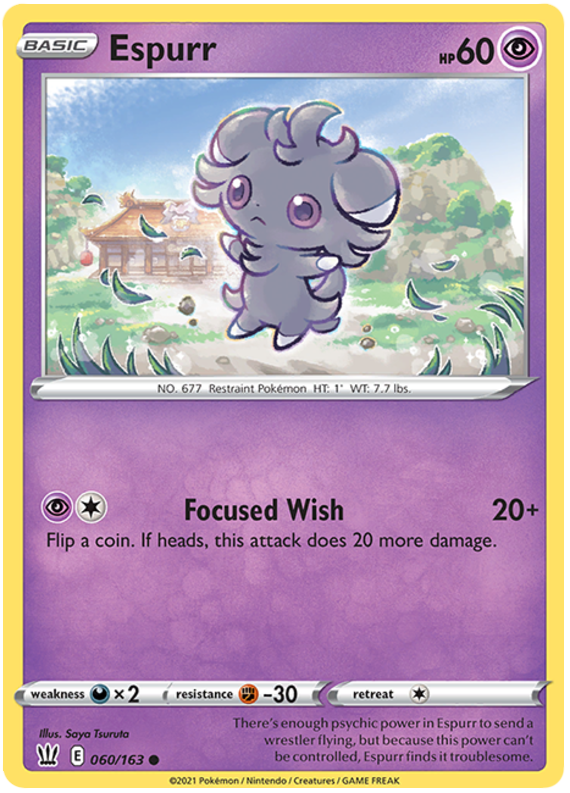 Espurr (060/163) [Sword & Shield: Battle Styles] | Kessel Run Games Inc. 