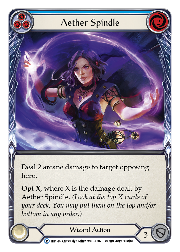 Aether Spindle (Blue) [1HP316] (History Pack 1) | Kessel Run Games Inc. 