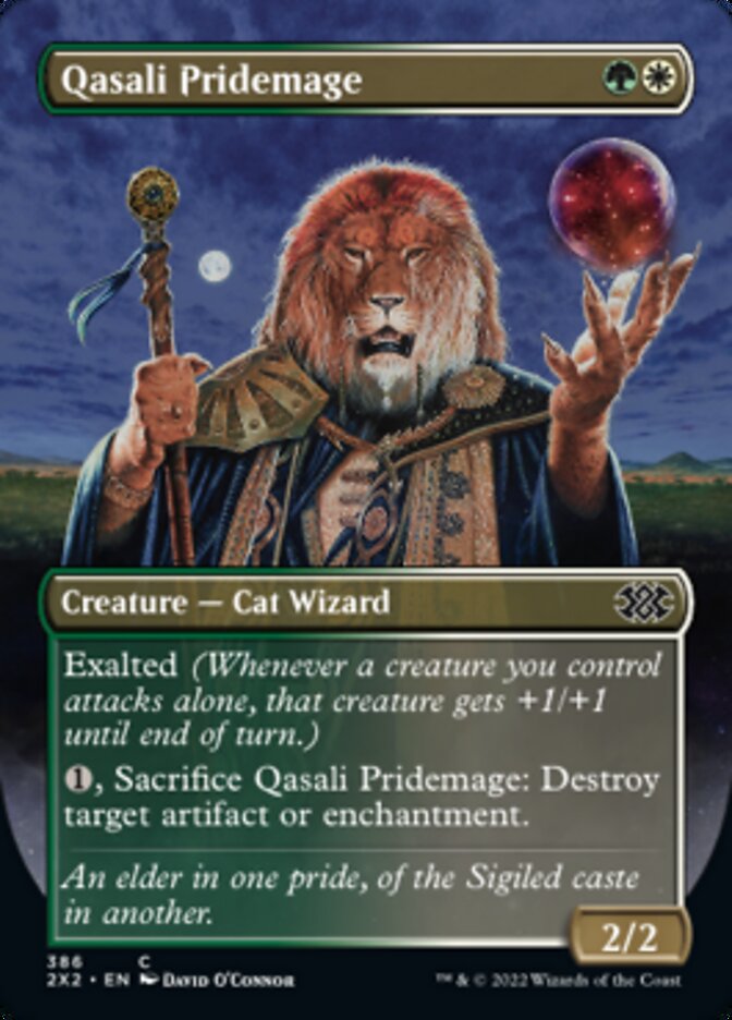 Qasali Pridemage (Borderless Alternate Art) [Double Masters 2022] | Kessel Run Games Inc. 