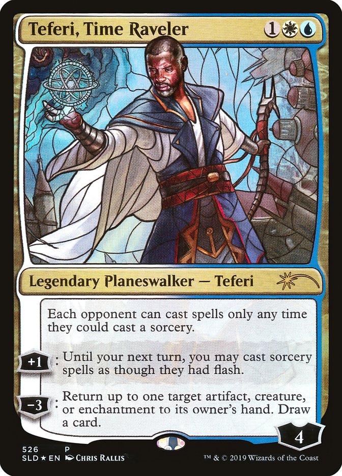 Teferi, Time Raveler (Stained Glass) [Secret Lair Drop Promos] | Kessel Run Games Inc. 