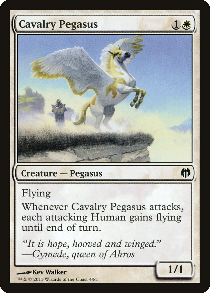 Cavalry Pegasus [Duel Decks: Heroes vs. Monsters] | Kessel Run Games Inc. 