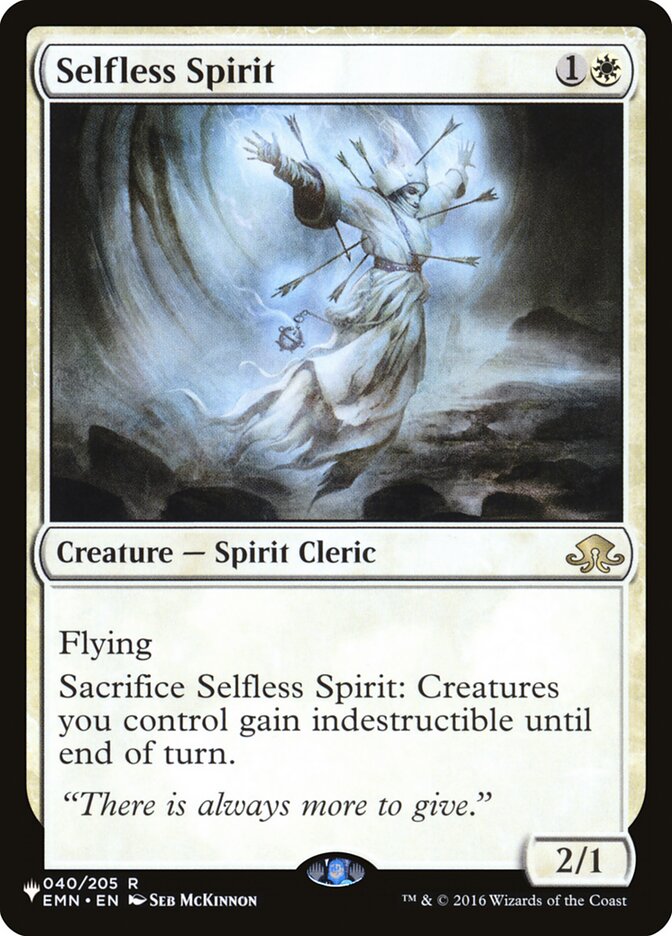 Selfless Spirit [The List] | Kessel Run Games Inc. 