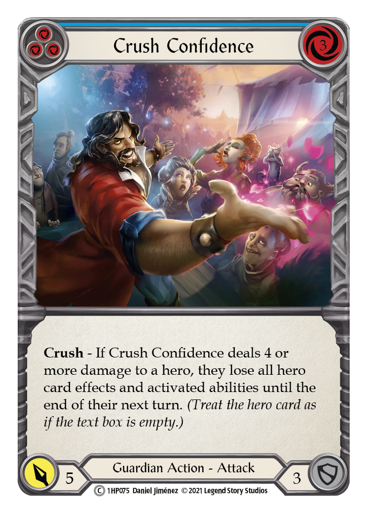 Crush Confidence (Blue) [1HP075] (History Pack 1) | Kessel Run Games Inc. 