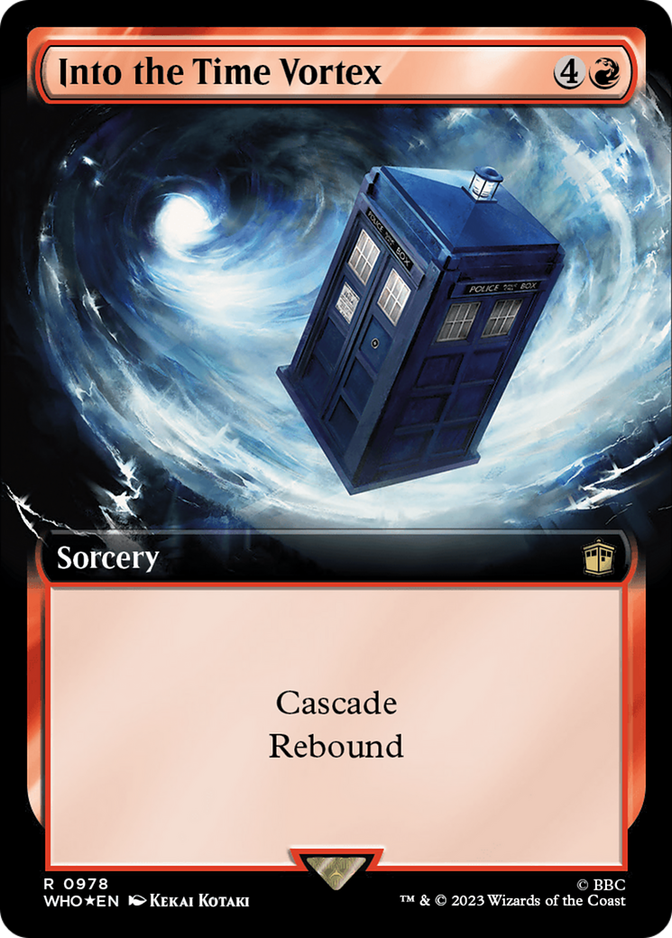 Into the Time Vortex (Extended Art) (Surge Foil) [Doctor Who] | Kessel Run Games Inc. 