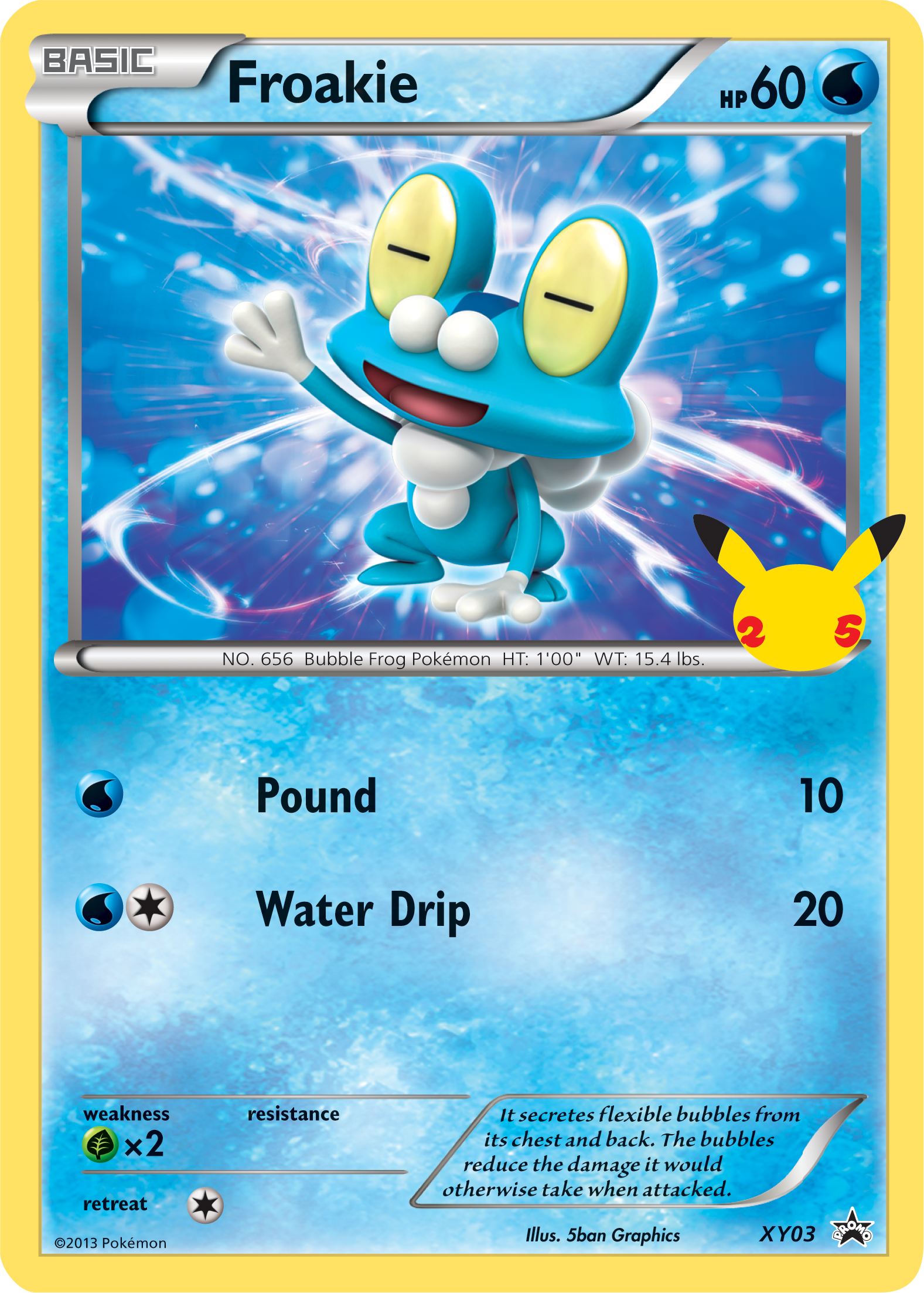 Froakie (XY03) (Jumbo Card) [First Partner Pack] | Kessel Run Games Inc. 