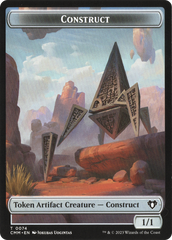 Thopter // Construct (0074) Double-Sided Token [Commander Masters Tokens] | Kessel Run Games Inc. 