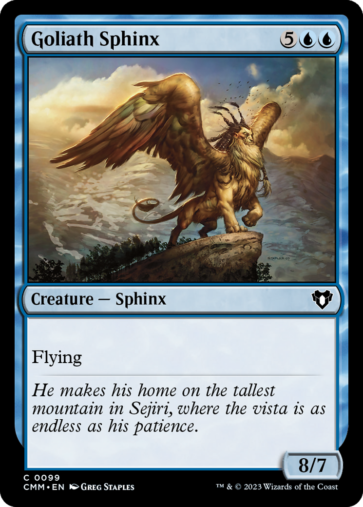 Goliath Sphinx [Commander Masters] | Kessel Run Games Inc. 