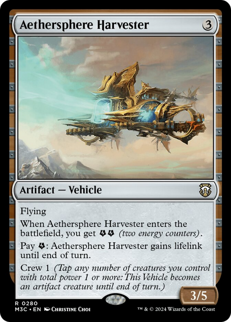 Aethersphere Harvester [Modern Horizons 3 Commander] | Kessel Run Games Inc. 