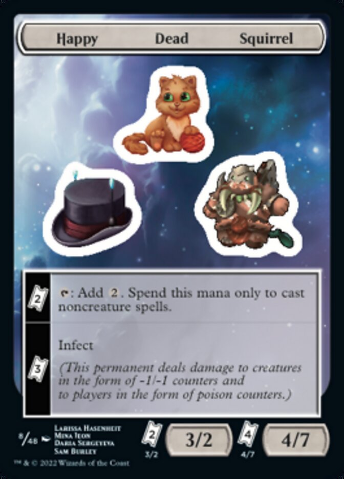 Happy Dead Squirrel [Unfinity Stickers] | Kessel Run Games Inc. 